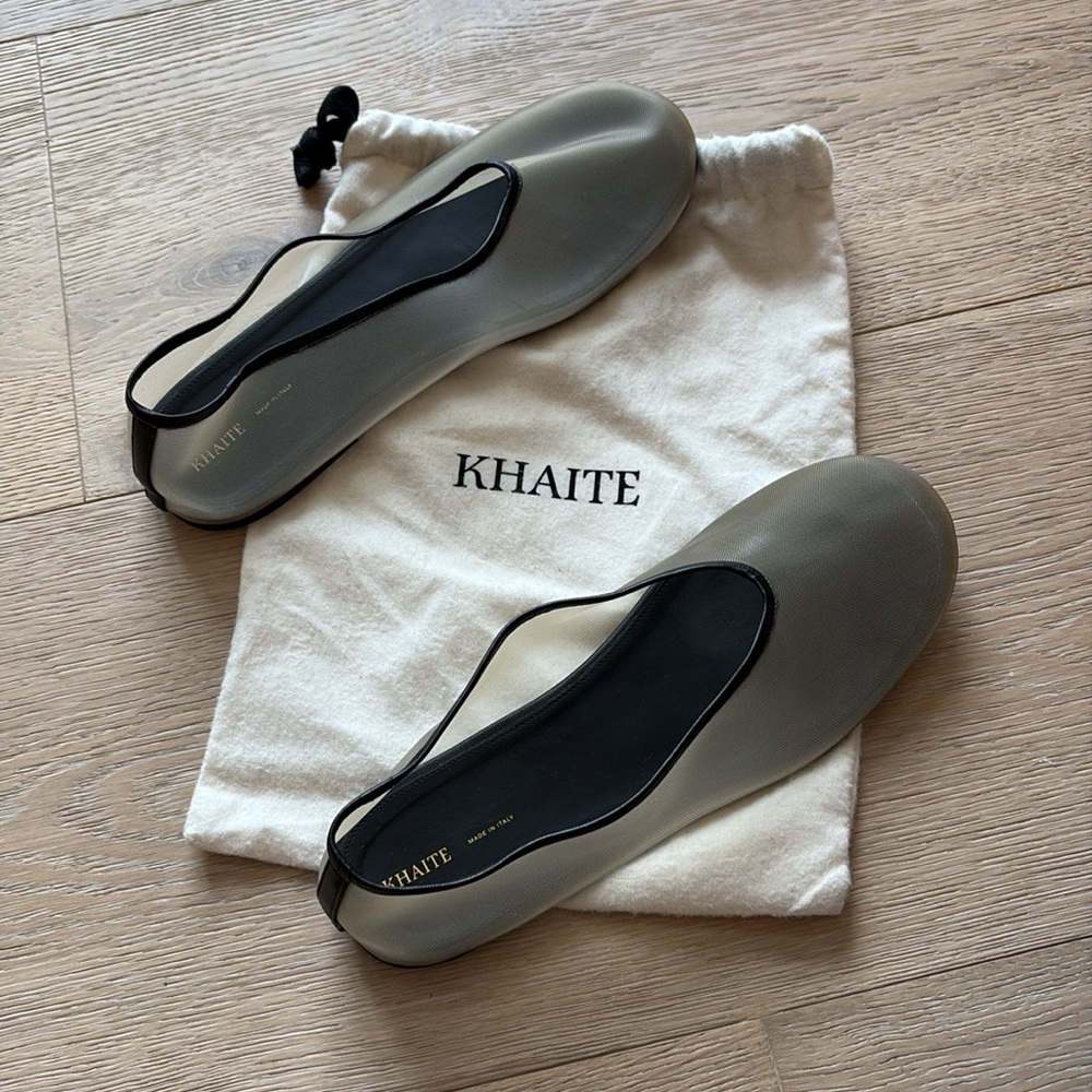 EUC Khaite Marcy Flat in Beige Mesh Sz 41 - Picture 4 of 11